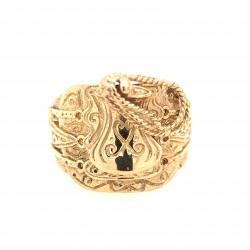 Pre Owned 9ct Saddle Ring ZX386